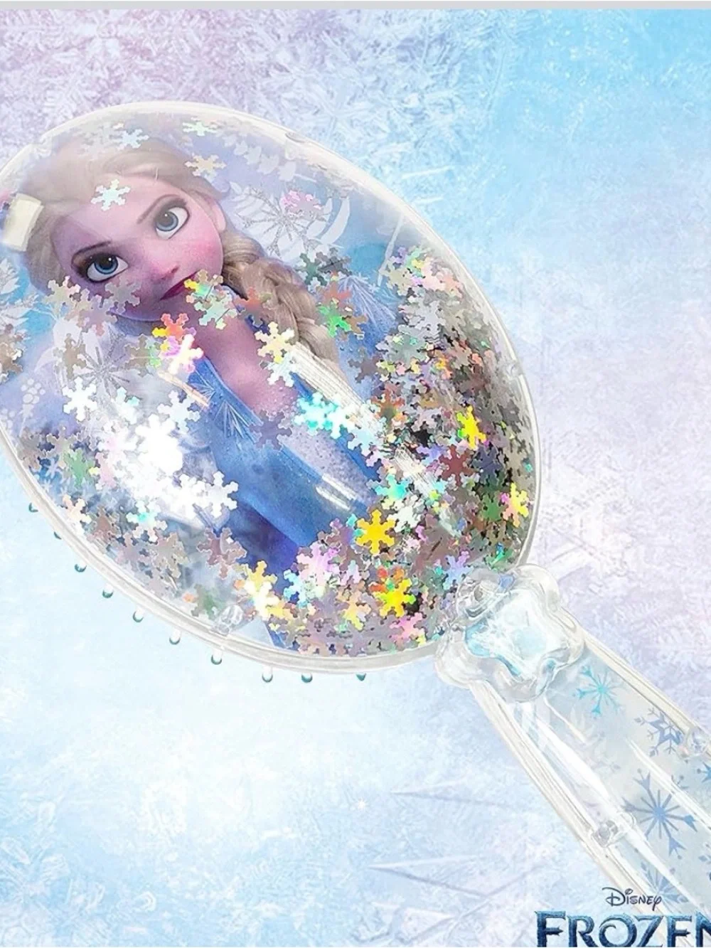 Disney Elsa Sparkle Snowflake Hand BRUSH  - Light Blue NWT